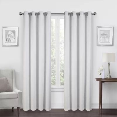 Max Blackout Alexandria Grommet Top Energy Saving 100% Single Curtain Panel