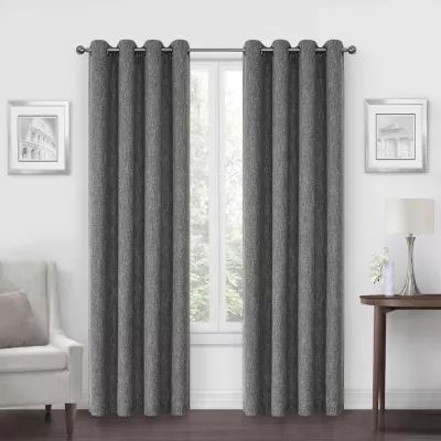 Max Blackout Campbell Grommet Top Energy Saving 100% Single Curtain Panel