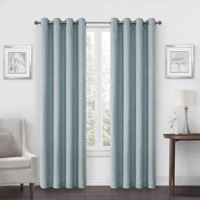 Max Blackout Campbell Grommet Top Energy Saving 100% Single Curtain Panel