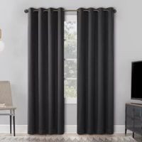 Sun Zero Orleans Grommet Top Energy Saving 100% Blackout Single Curtain Panel