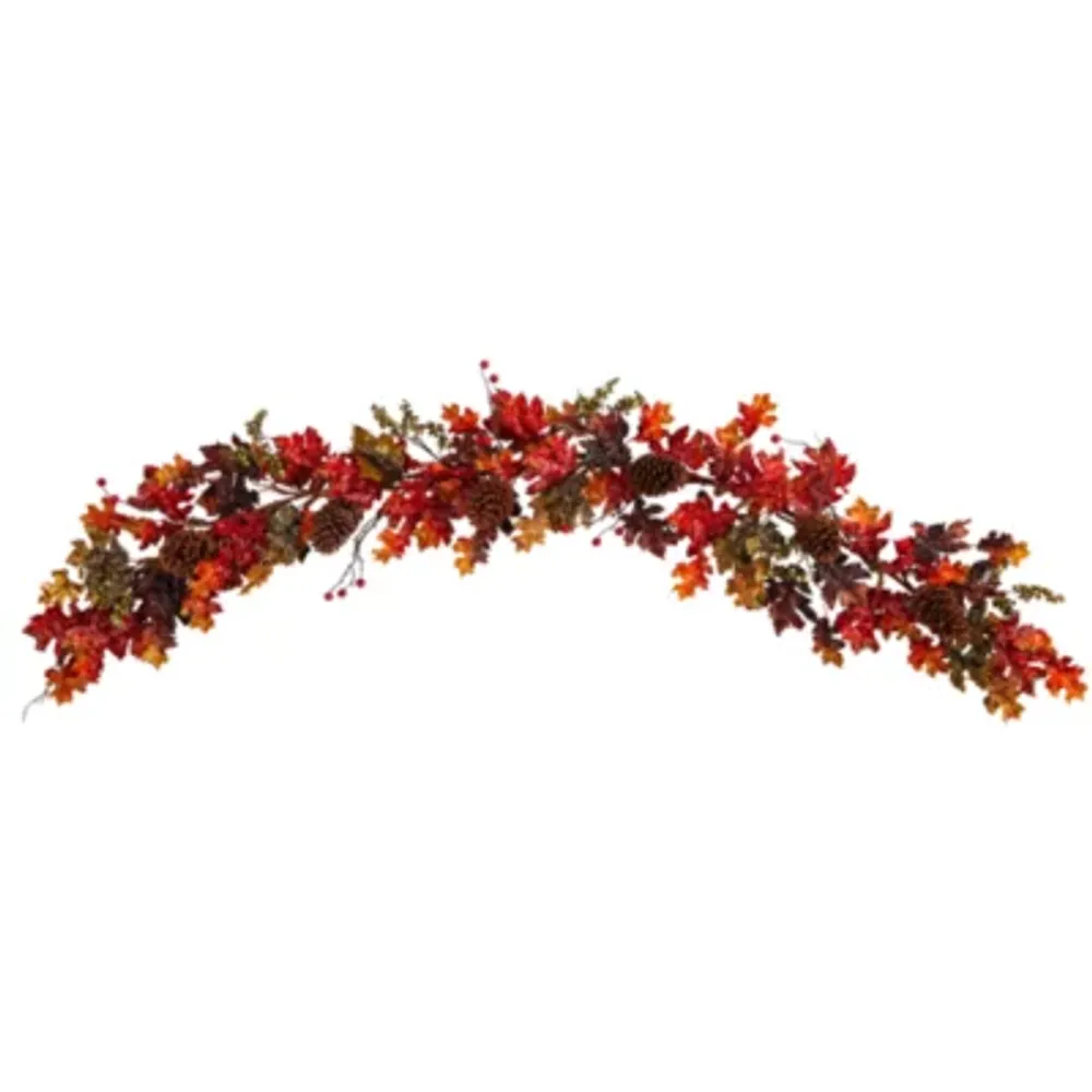 Nearly Natural 6' Autumn Faux Thanksgiving Indoor Garland