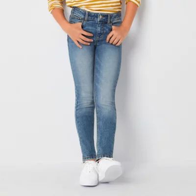 Thereabouts Little & Big Kid Girls Adjustable Waist Stretch Fabric Superflex Mid Rise Skinny Fit Jean
