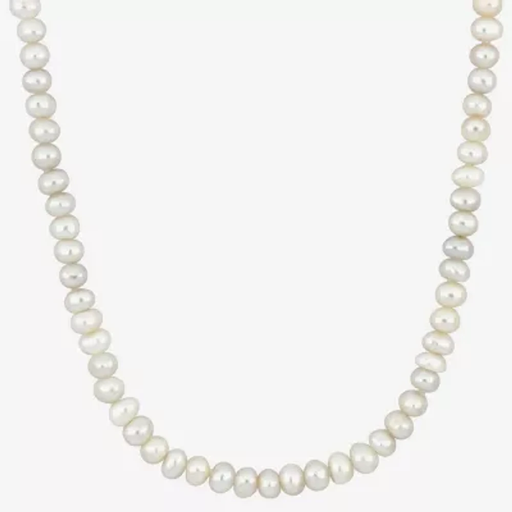 Womens White 16 Inch Strand Necklace