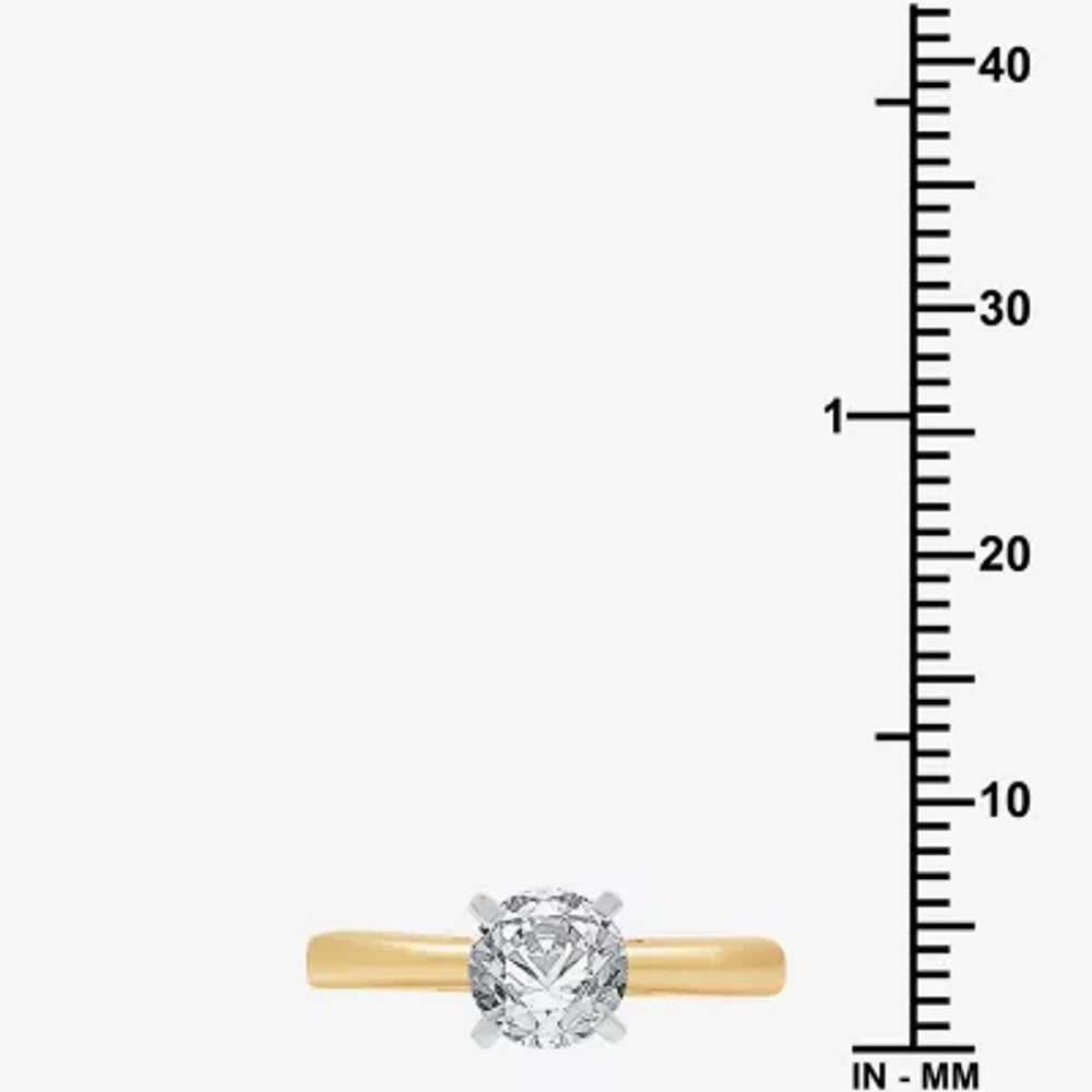 I Said Yes (G / Si1-Si2) Womens 1 1/4 CT. T.W. Lab Grown White Diamond Sterling Silver Round Solitaire Bridal Set