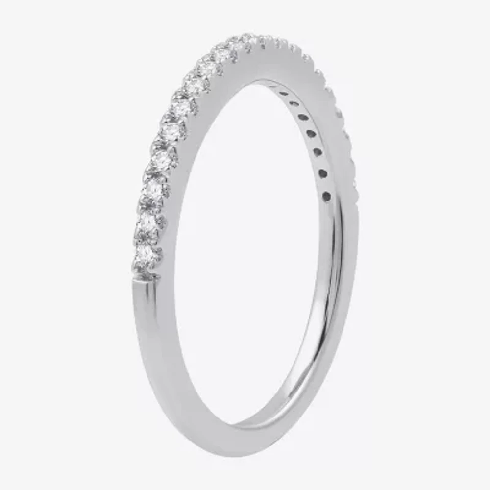 I Said Yes (G / Si1-Si2) Womens 1 1/4 CT. T.W. Lab Grown White Diamond Sterling Silver Oval Side Stone Solitaire Bridal Set