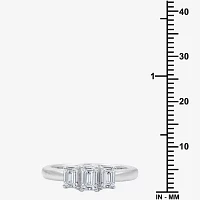 Love Lives Forever (G / Si1-Si2) Womens 1 CT. T.W. Lab Grown White Diamond 10K Gold 3-Stone Engagement Ring