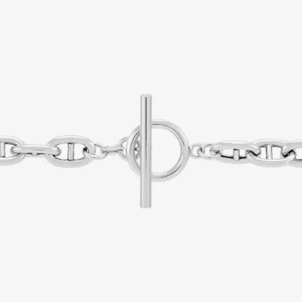 Made in Italy Womens Sterling Silver 7.5 Inch Link Bracelet