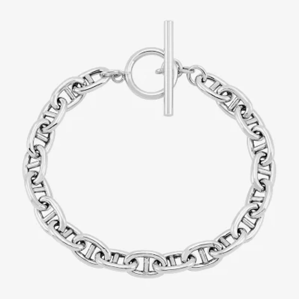Made in Italy Womens Sterling Silver 7.5 Inch Link Bracelet