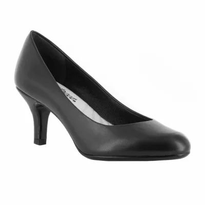 Easy Street Passion Womens Round Stiletto Heel Pumps