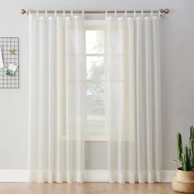 No 918 Emily Tab Top Sheer Single Curtain Panel