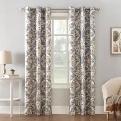 Sun Zero Regina Grommet Top Energy Saving Light-Filtering Single Curtain Panel