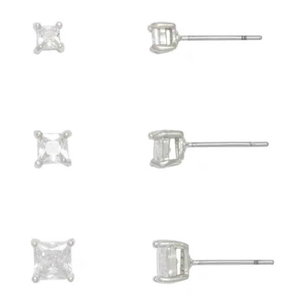 Mixit Womens 3 Pair Earring Set