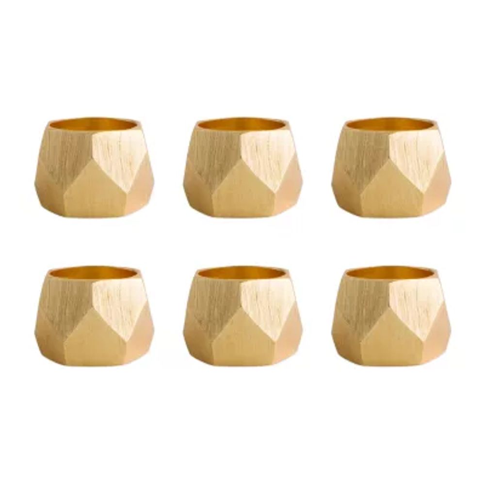 Design Imports Triangle 6-pc. Napkin Rings