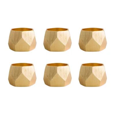 Design Imports Triangle 6-pc. Napkin Rings