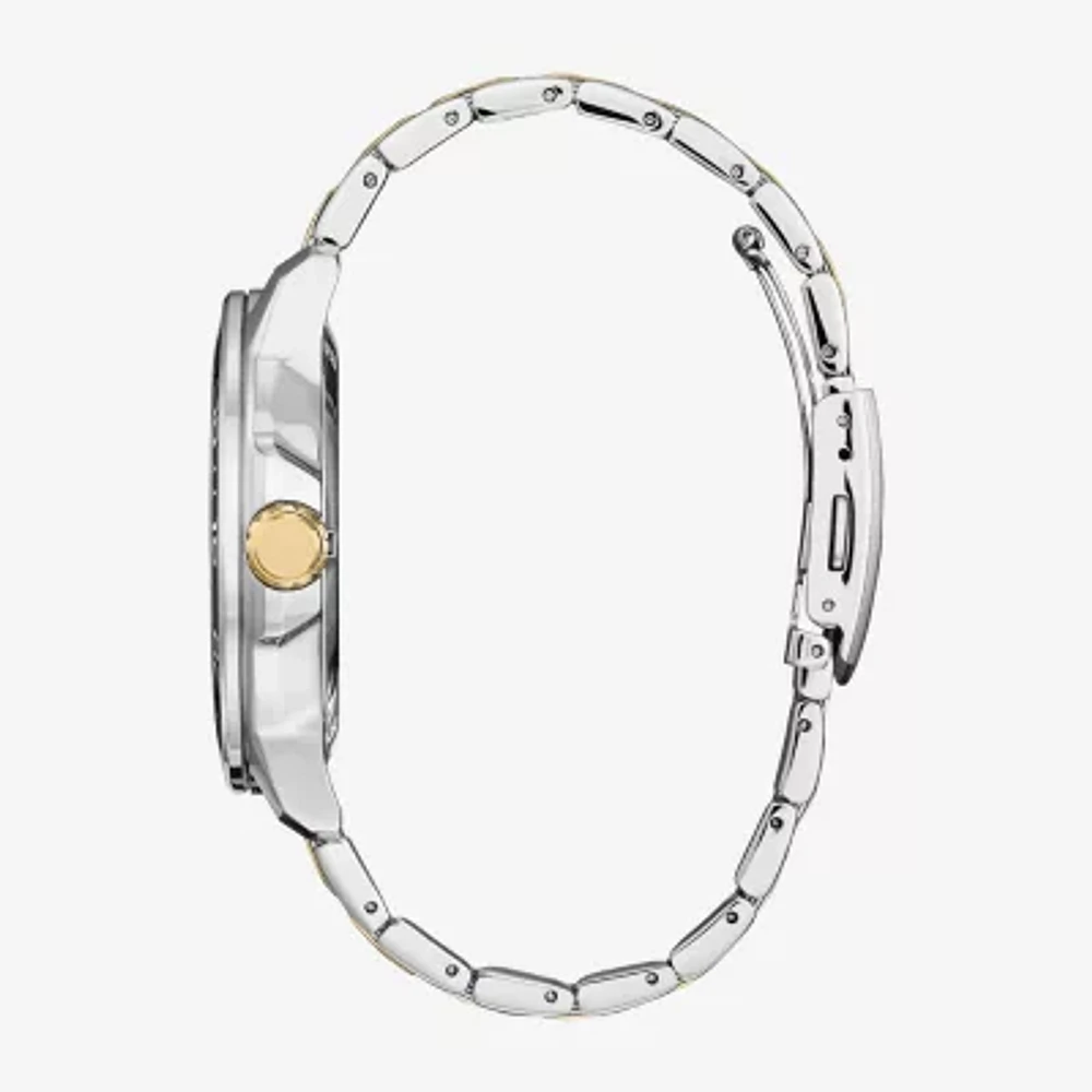 Citizen Weekender Mens Two Tone Stainless Steel Bracelet Watch Aw1706-52e