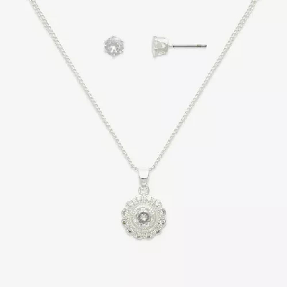 Mixit Womens Round Hypoallergenic 2-pc. Jewelry Set