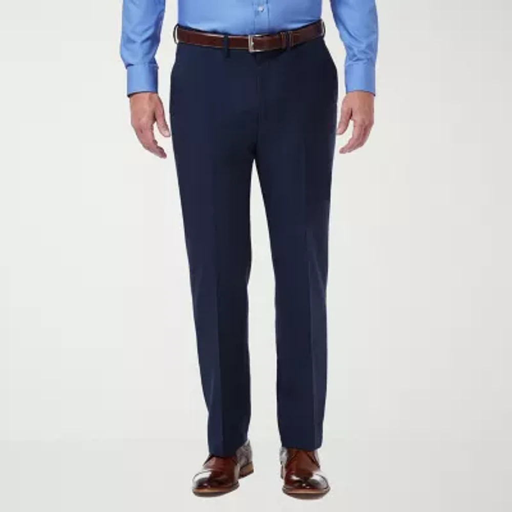 Haggar Premium Comfort Mens Straight Classic Fit Flat Front Pant