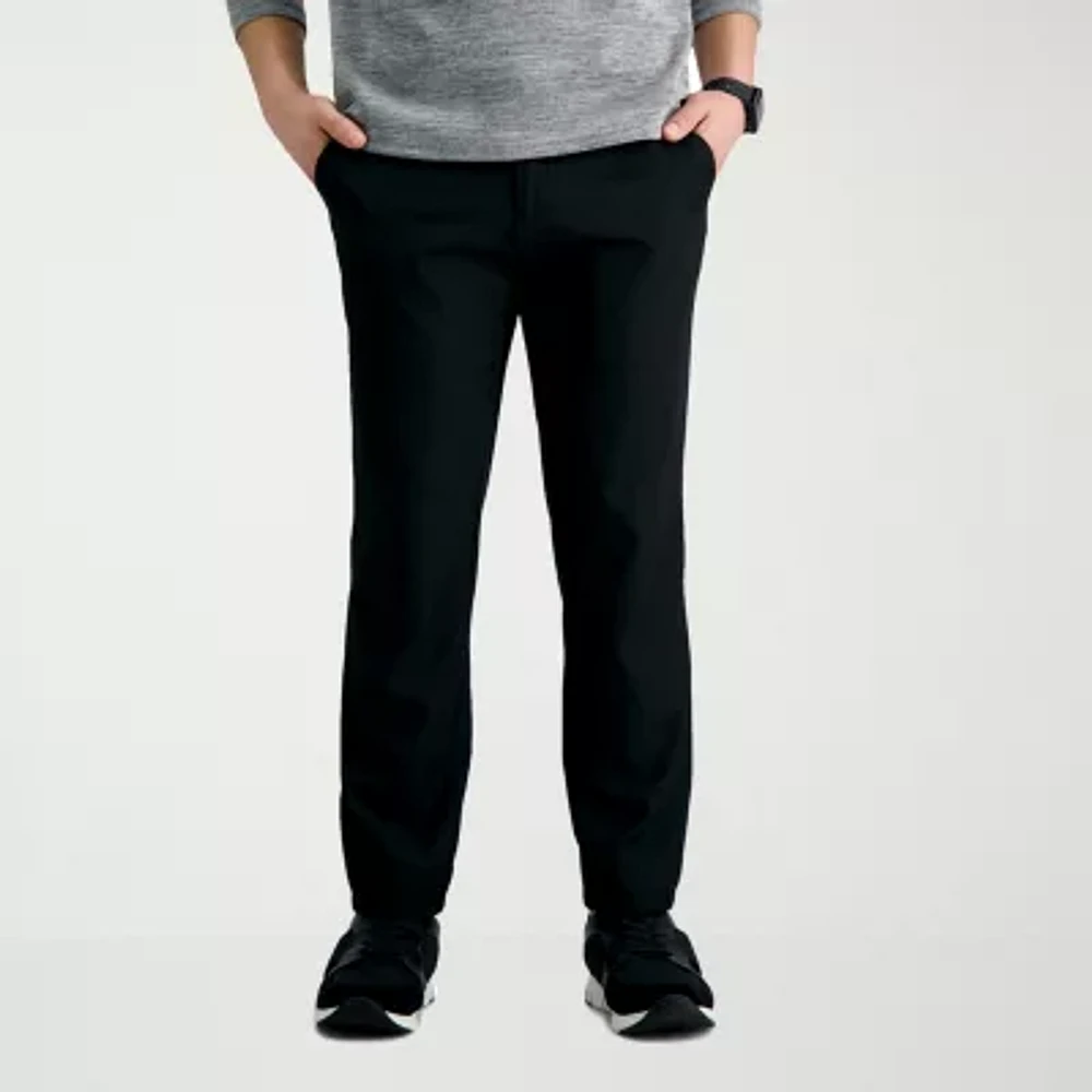 Haggar The Active Series Everyday Ultra Mens Comfort Waistband Straight Fit Flat Front Pant