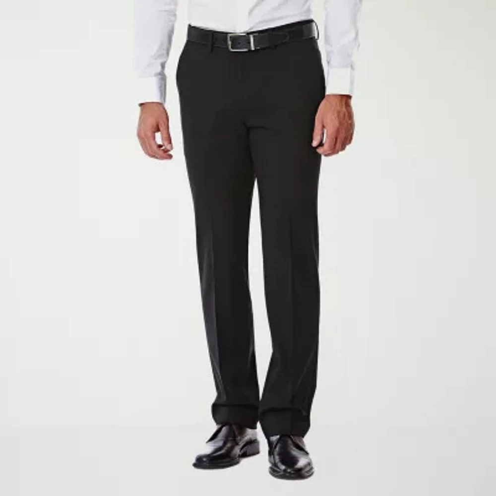 Haggar JMH 4 Way Stretch Mens Fabric Slim Fit Flat Front Suit Pant