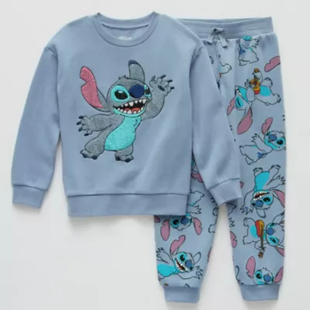 Disney Collection Little & Big Kid Boys 2-pc. Lilo Stitch Pant Set