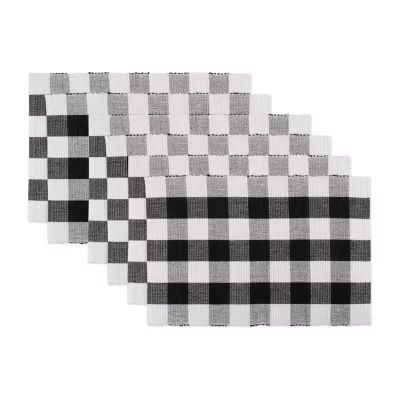 Design Imports Buffalo Check Ribbed 6-pc. Placemat