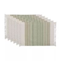 Design Imports Striped Fringed 6-pc. Placemat