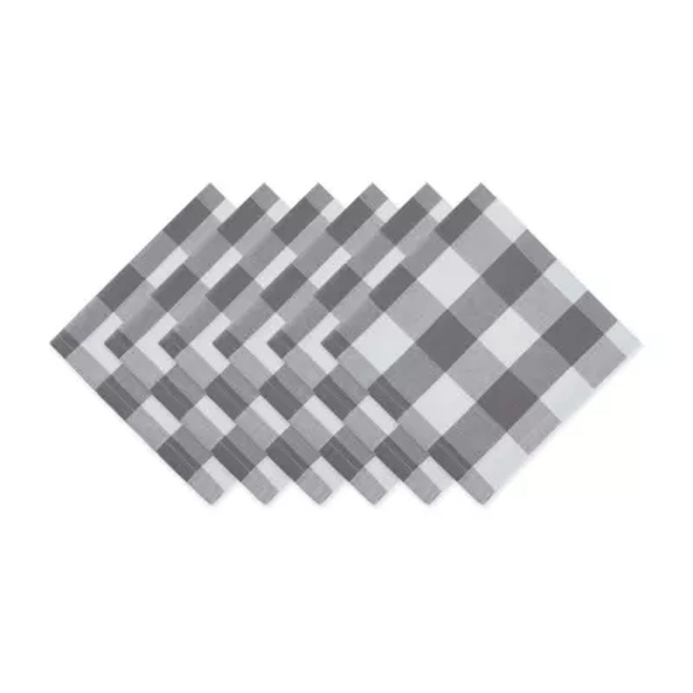 Design Imports Buffalo Check 6-pc. Napkins
