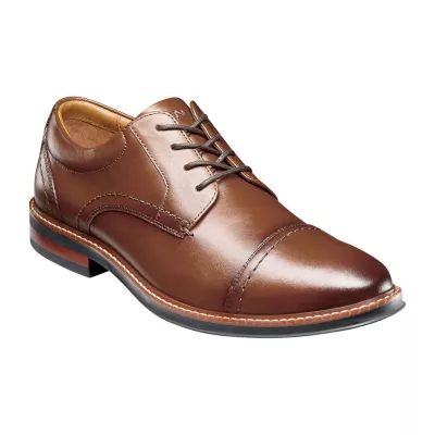 Nunn Bush Mens Calderone Cap Closed Toe Oxford Shoes
