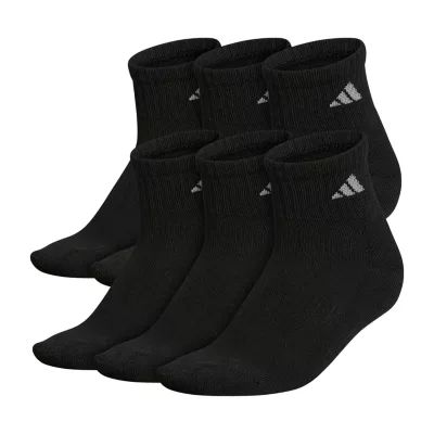 adidas Cushioned Womens 6 Pair Quarter Ankle Socks