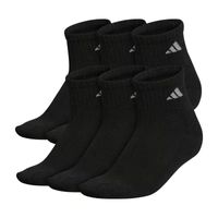 adidas Cushioned Womens 6 Pair Quarter Ankle Socks