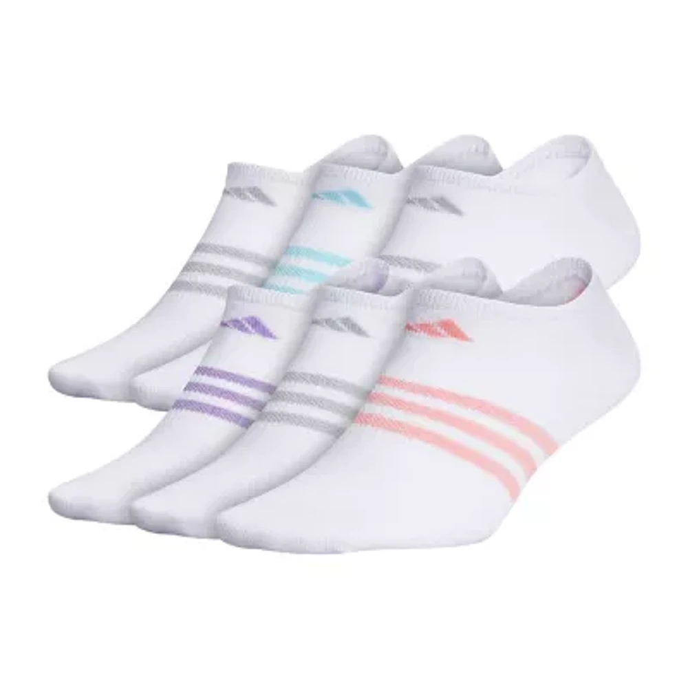 adidas Womens 6 Pair No Show Socks