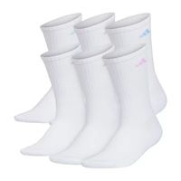 adidas Cushioned Womens 6 Pair Crew Socks