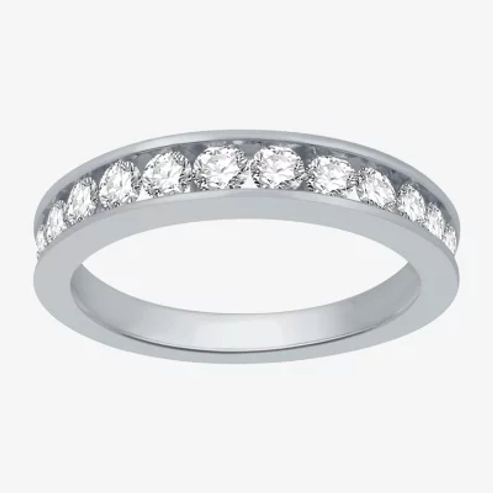 Deluxe Collection Womens 1 CT. T.W. Natural White Diamond 14K Gold Wedding Band