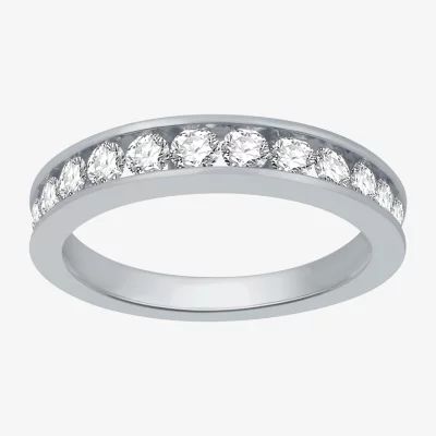 Deluxe Collection Womens 1 CT. T.W. Natural White Diamond 14K Gold Wedding Band