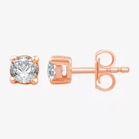 3/8 CT. T.W. Natural White Diamond 10K or 14K Gold Stud Earrings