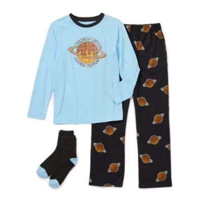 Thereabouts Boys Round Neck Long Sleeve Pajama Sets