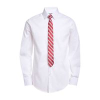 Van Heusen Little & Big Kid Boys Long Sleeve Point Collar Shirt + Tie Set