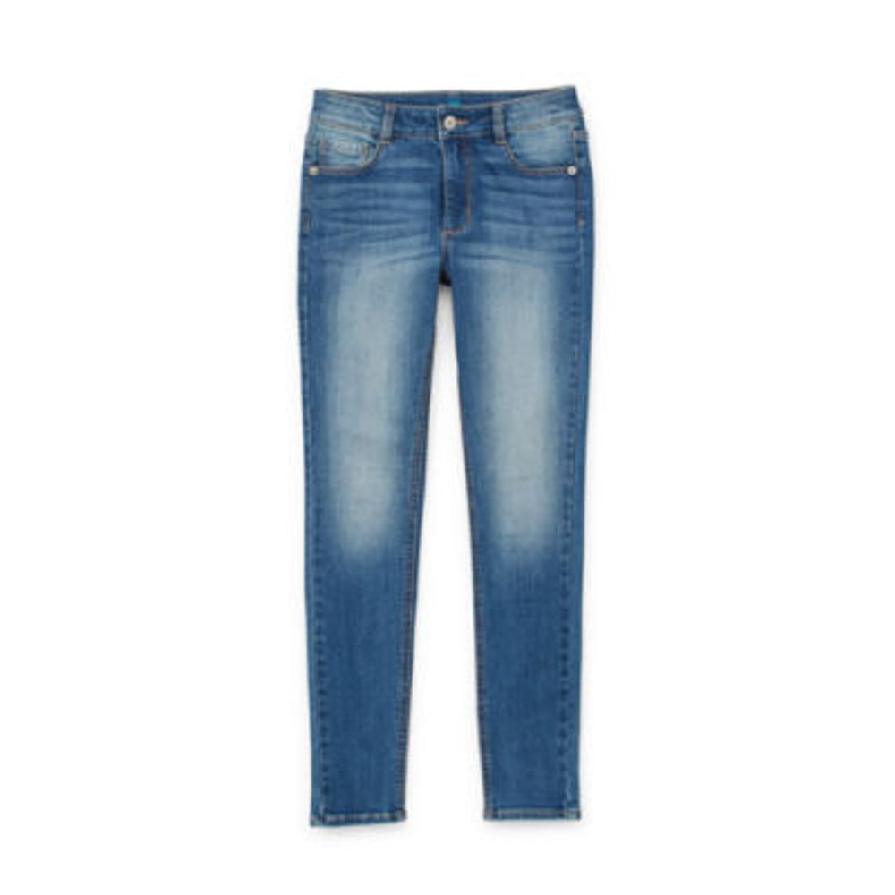 Thereabouts Little & Big Girls Adjustable Waist Stretch Fabric Superflex High Rise Skinny Fit Jean
