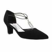 Easy Street Moonlight Womens Pointed Cone Heel Pumps