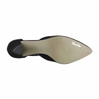 Easy Street Moonlight Womens Pointed Cone Heel Pumps