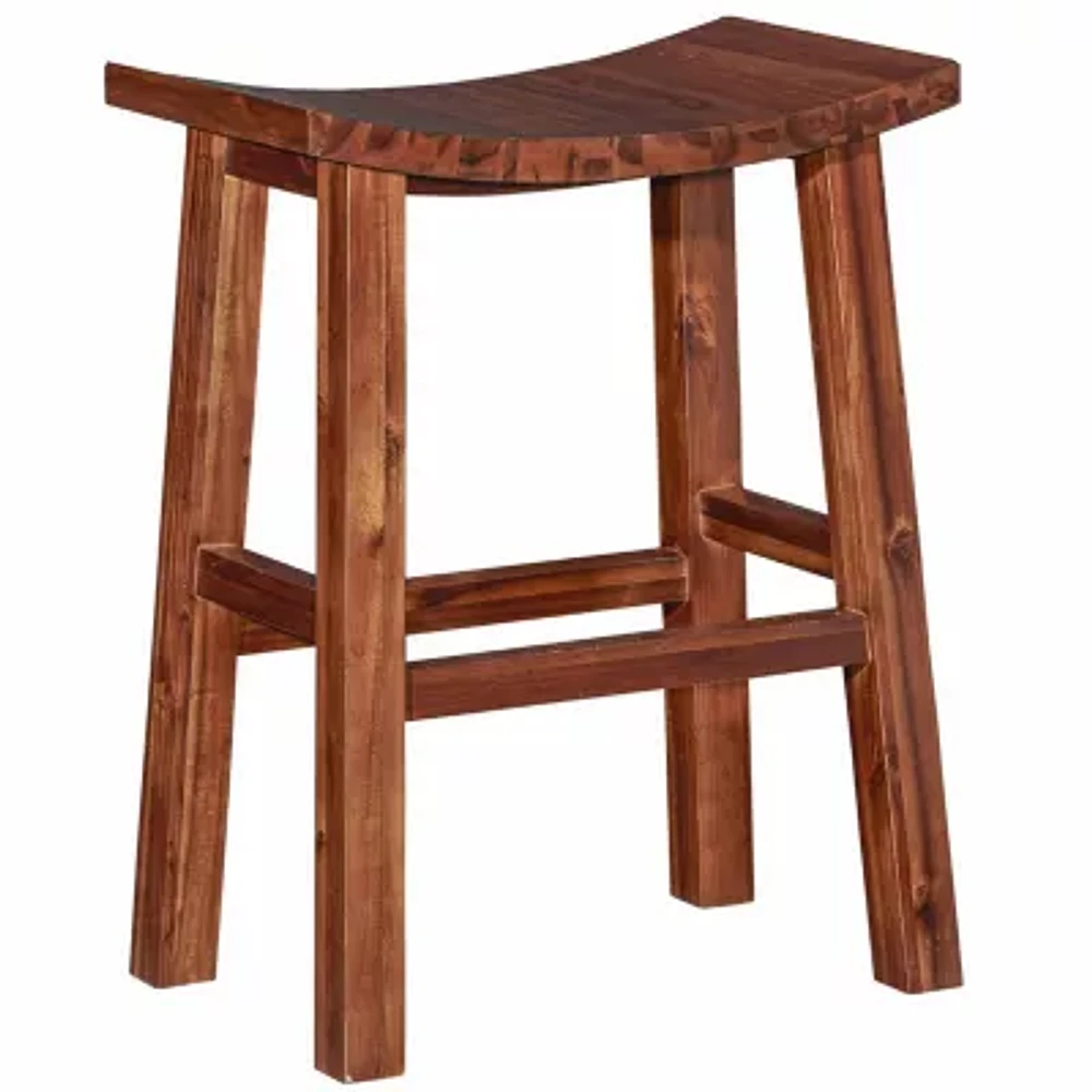Dale Saddle Bar & Counter Stools in Acacia Wood