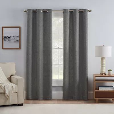 Eclipse Carter Grommet Top Energy Saving Light-Filtering Set of 2 Curtain Panel