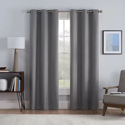 Eclipse Talisa Grommet Top Energy Saving 100% Blackout Set of 2 Curtain Panel