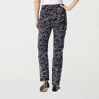 Gloria Vanderbilt Amanda Womens Mid Rise Straight Leg Regular Fit Jean