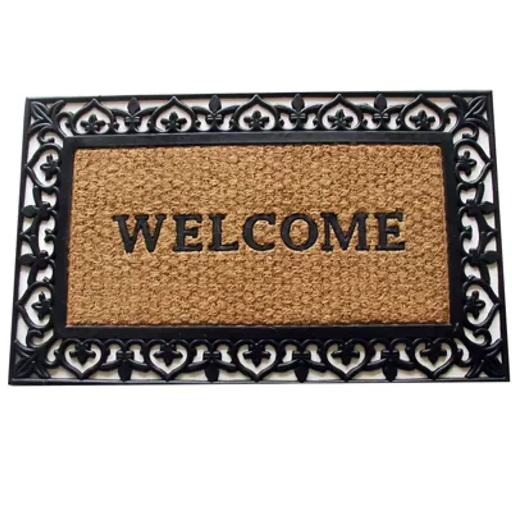Scroll Welcome Rectangular Doormat - 18"X30"