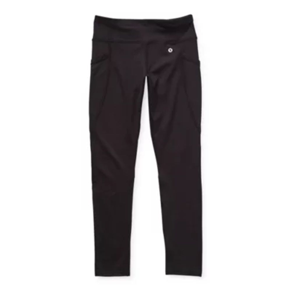 Xersion Active Little & Big Kid Girls Quick Dry Knit 24" Active Full Length Leggings
