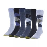 Gold Toe Campbell Mens 6 Pair Crew Socks