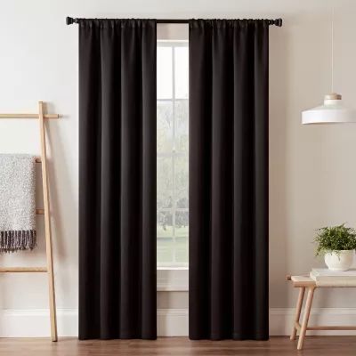 Eclipse Darrell Rod Pocket Blackout Single Curtain Panel