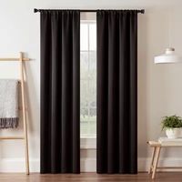 Eclipse Darrell Rod Pocket Blackout Single Curtain Panel