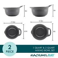 Rachael Ray 2-pc. Nesting and Mixing Bowl Set